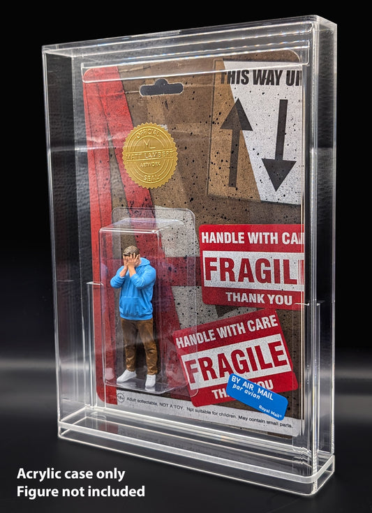 Display case for carded figurines